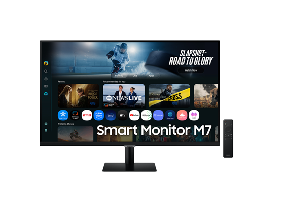 Samsung - MONITOR SAMSUNG 32" SMART M7, 4K (3840 × 2160), 4 MS (GTG), 60 HZ.