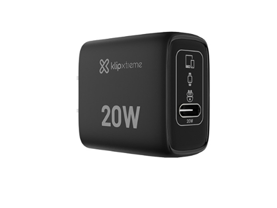 Klip Xtreme - CARGADOR DE PARED KLIP XTREME USB-C® 20W CON TECNOLOGÍA GAN