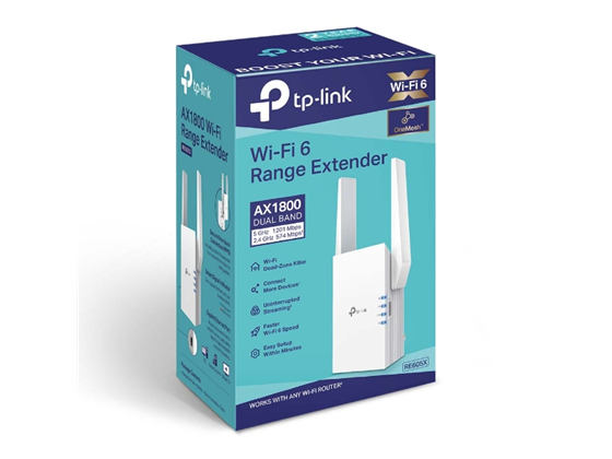 TP-Link - REPETIDOR DE RED TP-LINK RE605X, AX1800