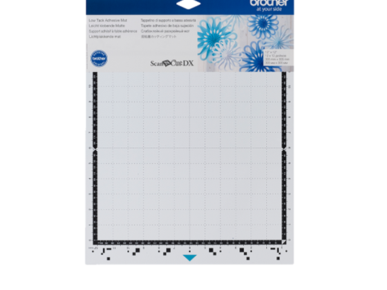 Brother - TAPETE DE CORTE ADHESIVO BROTHER DE BAJA ADHERENCIA DE 12" X 12" DISEÑADO PARA MÁQUINAS DE CORTE Y ESCANEO BROTHER SCANNCUT DX.