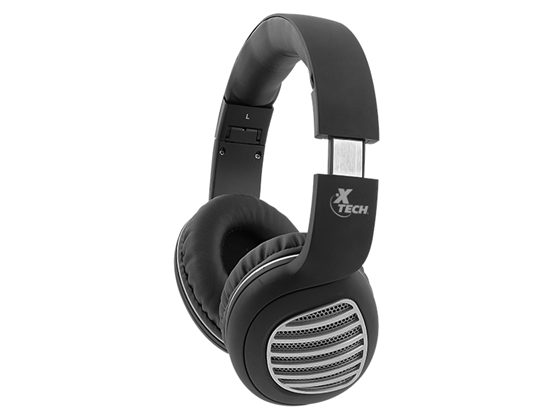 Xtech - AUDIFONO CON MICROFONO, PALLADIUM BLUETOOTH Y RADIO FRECUENCIA 2.4 GHZ,  NEGRO (XTH-630SV)