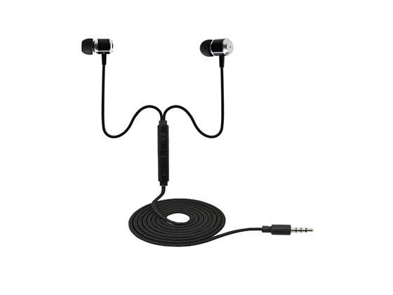 Agiler - AUDIFONO CON MICROFONO, IN-EAR, NEGRO (AGI-0214BK)