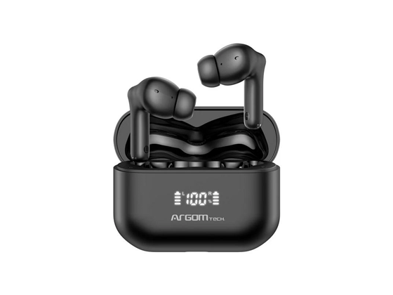 Argom - UDIFONO SKEIPODS E86, AURICULARES ESTÉREO  INALÁMBRICOS, NEGRO