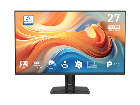 Msi - MONITOR MSI PRO MP271 E14A, 27", FLAT, FHD (1920 X 1080) , 144 HZ, IPS, COLOR NERO