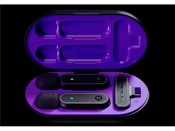 Primus - MICRÓFONO INALÁMBRICO PRIMUS – JUEGO DE SOLAPA CON ESTUCHE DE CARGA, COMPATIBLE CON ANDROID E IOS, USB-C, 2.4GHZ, HASTA 16H DE USO
