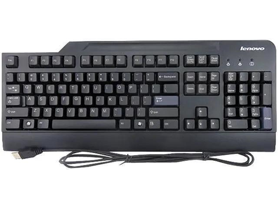 Lenovo - TECLADO USB, BLACK, INGLES, (LENOVO-RB-BK)