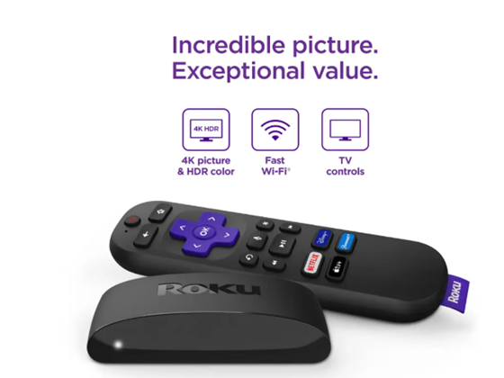 Roku - ROKU STREAMING EXPRESS 4K-3941R PLUS  3941R HDR 10 HDMI WIFI