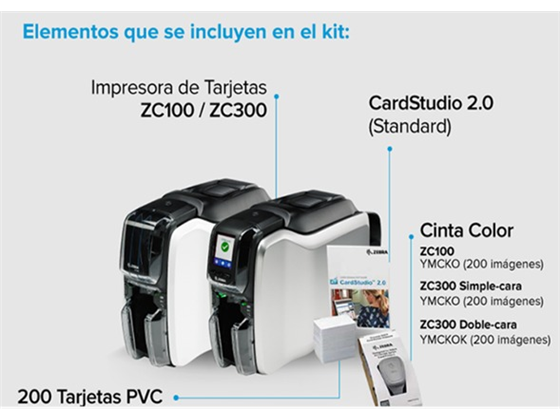 Zebra - IMPRESORA PARA TARJETA DE IDENTIFICACION ZEBRA ZC32, SERIE ZC300 , DOBLE CARAS, 300DPI, 2GB MEMORIA FLASH, INTERFAZ: USB 2.0, ETHERNET