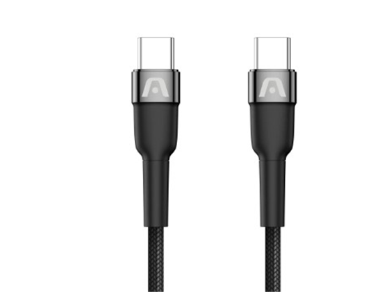 Argom - CABLE TIPO-C A TIPO-C, 6 PIES, NEGRO. (ARG-CB-0047BK)
