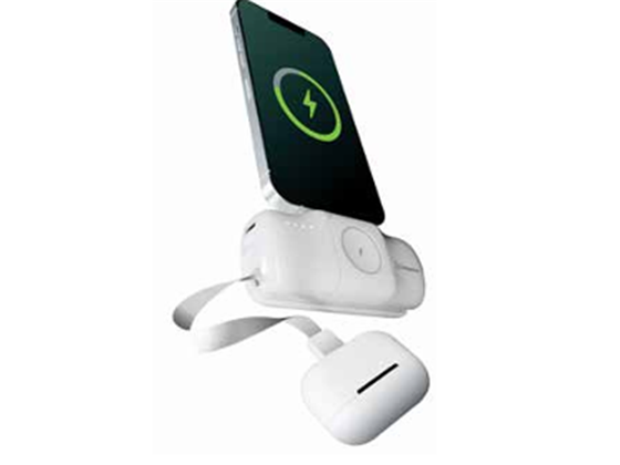 CHARGEWORX - CARGADOR MOVIL (POWER BANK) 5000MAH. NEGRO