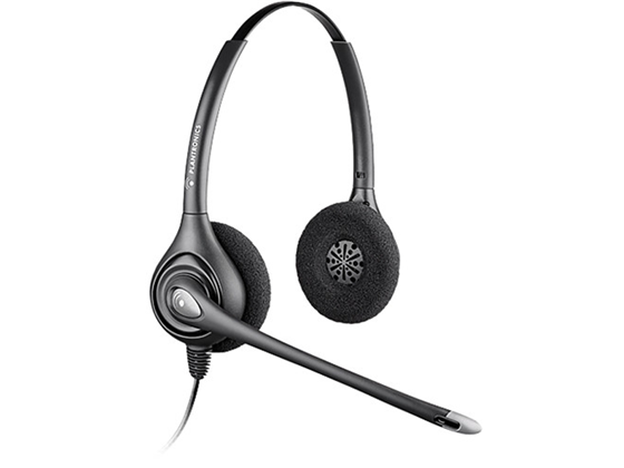 Poly HP - AUDIFONO BINAURAL CON MICROFONO, SUPRA PLUS HW261N, ADAPTADOR DE CABLE (QD) (64339-31)