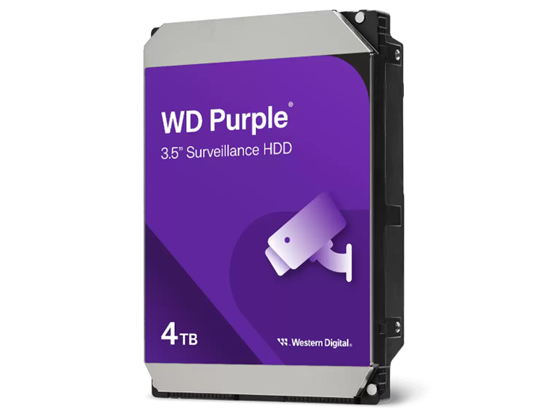 Western Digital - DISCO DURO 4TB P/VIDEOVIGILANCIA WESTERN DIGITAL SATA 6GB/S 3.5" 7200RPM/256MB. WD44PURZ