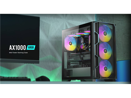 Antec - CASE GAMING ANTEC AX1000 ARGB MID-TOWER