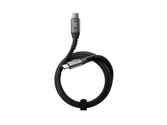 Klip Xtreme - CABLE USB KLIP XTREME KAC-550-10FT – USB-C A USB-C, 100W, 480 MBPS, 3M, NYLON