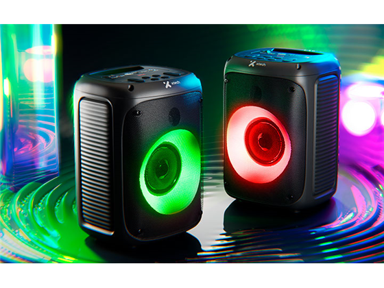 Xtech - BOCINA BOCINA BLUETOOTH CON MICROFONO SONICBLOOM, BLUETOOTH V5.0, 10W, LUCES LED, TIEMPO DE REPRODUCCION 8 HORAS, 1X PUERTO USB, RANUNRA MICRO SD, AUDIO JACK 3.5", BATERIA RECARGABLE, FUENTE 5V 1A