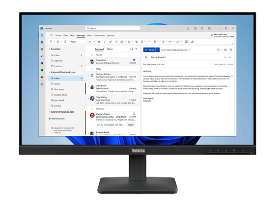 Lenovo - MONITOR  THINKVISION S24-4E 24"