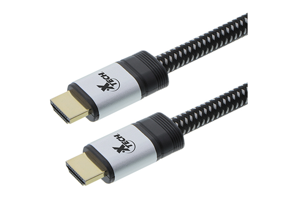Xtech - CABLE HDMI TRENZADO, 6 PIES, 4K 60HZ, DE ALTA VELOCIDAD REVESTIDO DE ORO