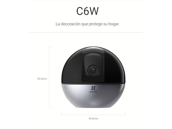 EZVIZ - CAMARA INTERIOR MODELO C6W CON PANEO E INCLINACION