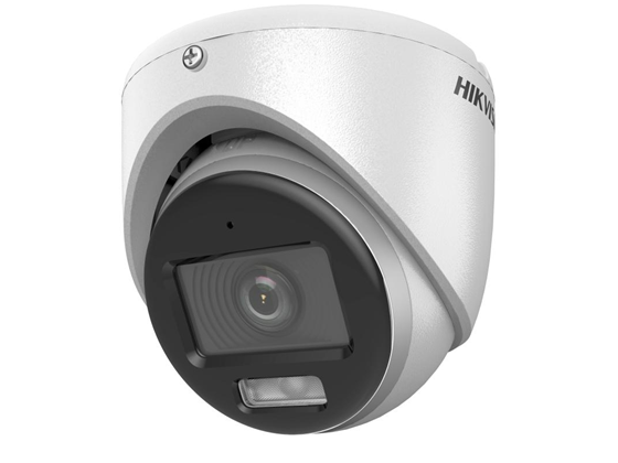HIKVISION - CAMARA DE VIGILANCIA, ANALOGA, DOMO (TURRET), 3K COLORVU, MICROFONO,