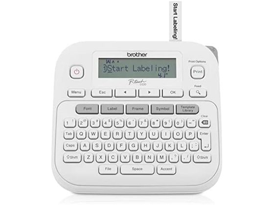 Brother - IMPRESORA DE LABEL BROTHER P-TOUCH, PTD220, 6 BATTERY AAA. (ADAPTADOR DE CORRIENTE NO INCLUIDO)