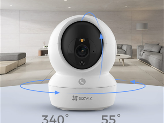 EZVIZ - CAMARA PT INTERIOR MODELO H6C, 3K TIPO C, SOPORTA MEMORIA MICRO HASTA 256GB SD