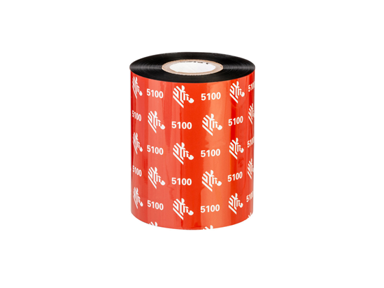 01600GS11007- CINTA (ROLLO) DE CERA 1600 PARA IMPRESORA ZEBRA, ESTANDAR, TRANSFERENCIA TERMICA, 4.33 IN X 229' (110 MM x 70 M).