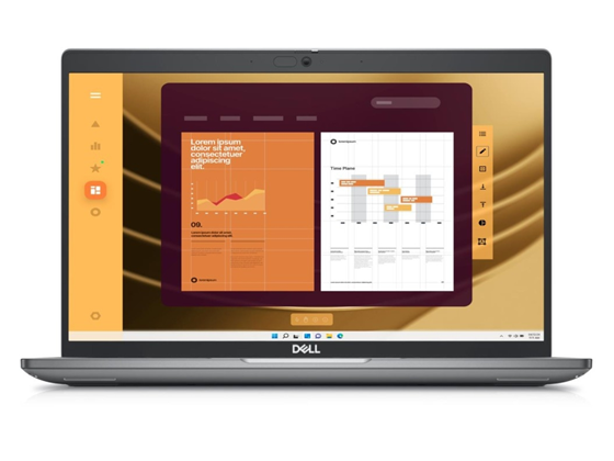 Dell - LAPTOP LATITUDE 5450 14" FHD TOUCH, INTEL CORE ULTRA 5 135U VPRO, RAM 16GB, DISCO 256GB SSD. WIN 11 PRO INGLES, BACKLIT KEYBOARD, LECTOR DE HUELLAS, 2X USB-A 3.2, 2X USB-C,  1X HDMI 2.11, TITAN GRAY