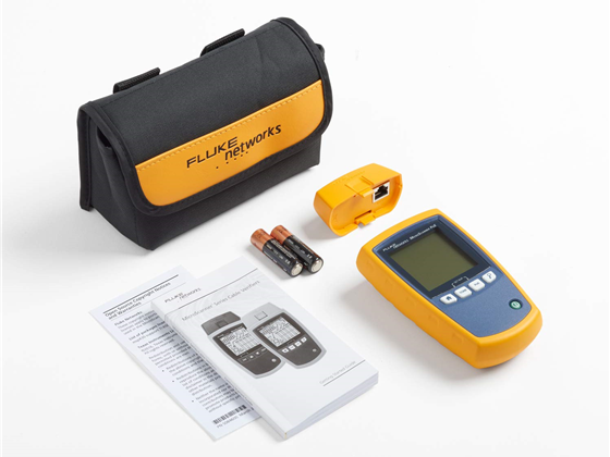 Fluke - VVERIFICADOR DE CABLE DE COBRE Y POE TESTER MICROSCANNER FLUKE NETWORKS, CON TONIFICACIÓN INTELLITONE INCORPORADA, SOLUCIONA PROBLEMAS RJ11, RJ45, IDENTIFICA DE 0 A 8 NIVEL DE PODER, PRUEBA 10/100/1000BASE-T, AMARILLO