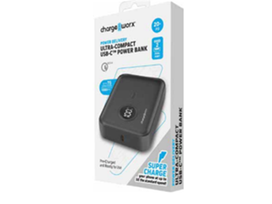 CHARGEWORX - CARGADOR MOVIL (POWER BANK) 5000MAH, USB-C