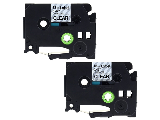 Brother - CINTA BROTHER  TZE131 3/8" NEGRA TRANSPARENTE CON ADHESIVO EXTRA FUERTE (12MM, 8M) (0.47" 26.2FT).