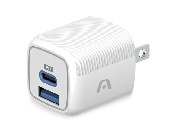 Argom - CARGADOR USB DE PARED DUAL PARA CELULARES, (ARG-AC-0116WT))