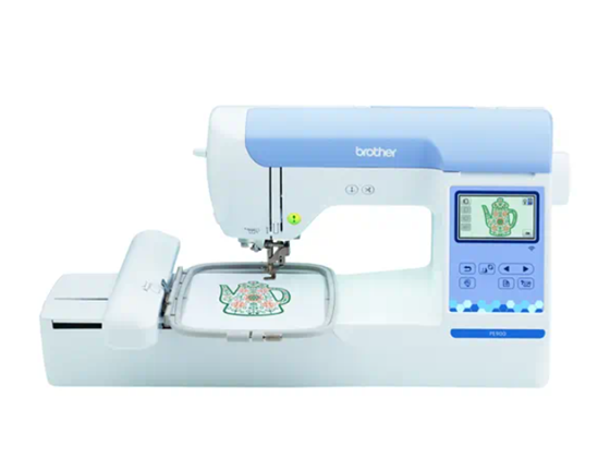 Brother - MÁQUINA DE BORDADO DOMESTICA BROTHER PE900 DISEÑADA PARA PROYECTOS DE BORDADO EN HOGARES Y ESTUDIOS CREATIVOS.