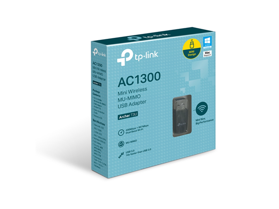 TP-Link - ADAPTADOR AC1300 - INALÁMBRICO USB - DUAL BAND -