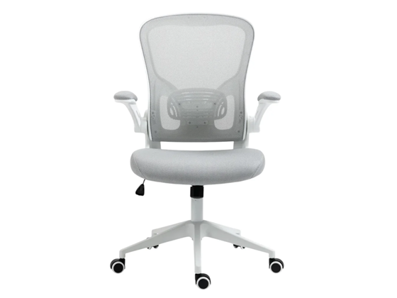 MYO - SILLA DE OFICNA MYO, CON REPOSABRAZOS, RESPALDO LUMBAR, NYLON, ASIENTO ACOLCHADO EN FOAM, GRIS
