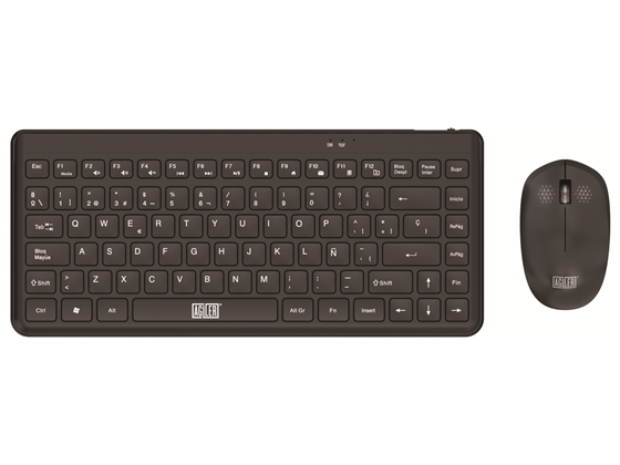 Agiler - TECLADO MOUSE INALÁMBRICO, ESPAÑOL, NEGRO, RECEPTOR NANO, (AGI-9895)