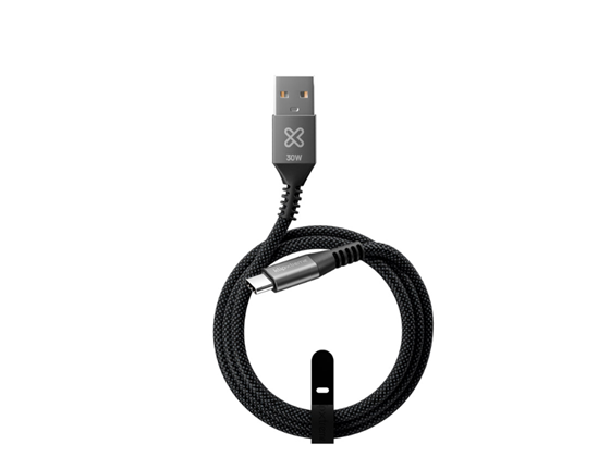 Klip Xtreme - CABLE USB KLIP XTREME KAC-250-3FT – USB-C A USB-C, 60W, 480MBPS, 1 METRO, TRAMADO EN NYLON