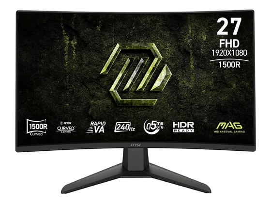 Msi - MONITOR MSI MAG 274CF X24, 27", 240 HZ, RAPID VA, CURVO 1500R, FHD