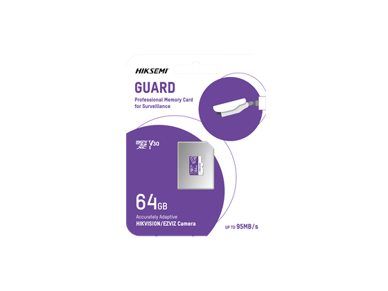 HIKSEMI - MEMORIA MICROSD 64GB, CLASE 10 ESPECIALIZADA PARA VIDEOVIGILANCIA