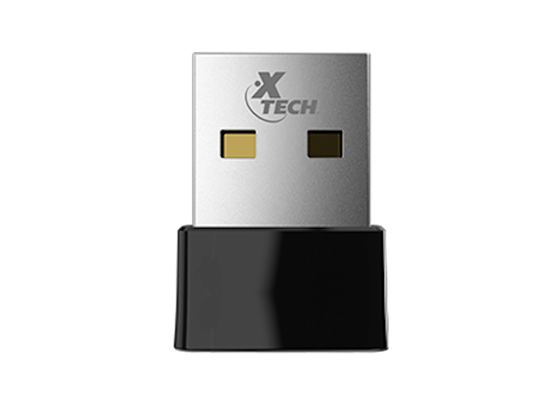 Xtech - ADAPTADOR DE RED NANO USB WIFI AC XTECH, 2.4GHZ/200MBPS, 5.0GHZ/433MBPS, 802.11AC/B/G/N, DUAL BAND