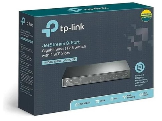 TP-Link - SG2210P SWITCH TP-LINK OMADA 10 PUERTOS GIGABIT RJ45 ETHERNET